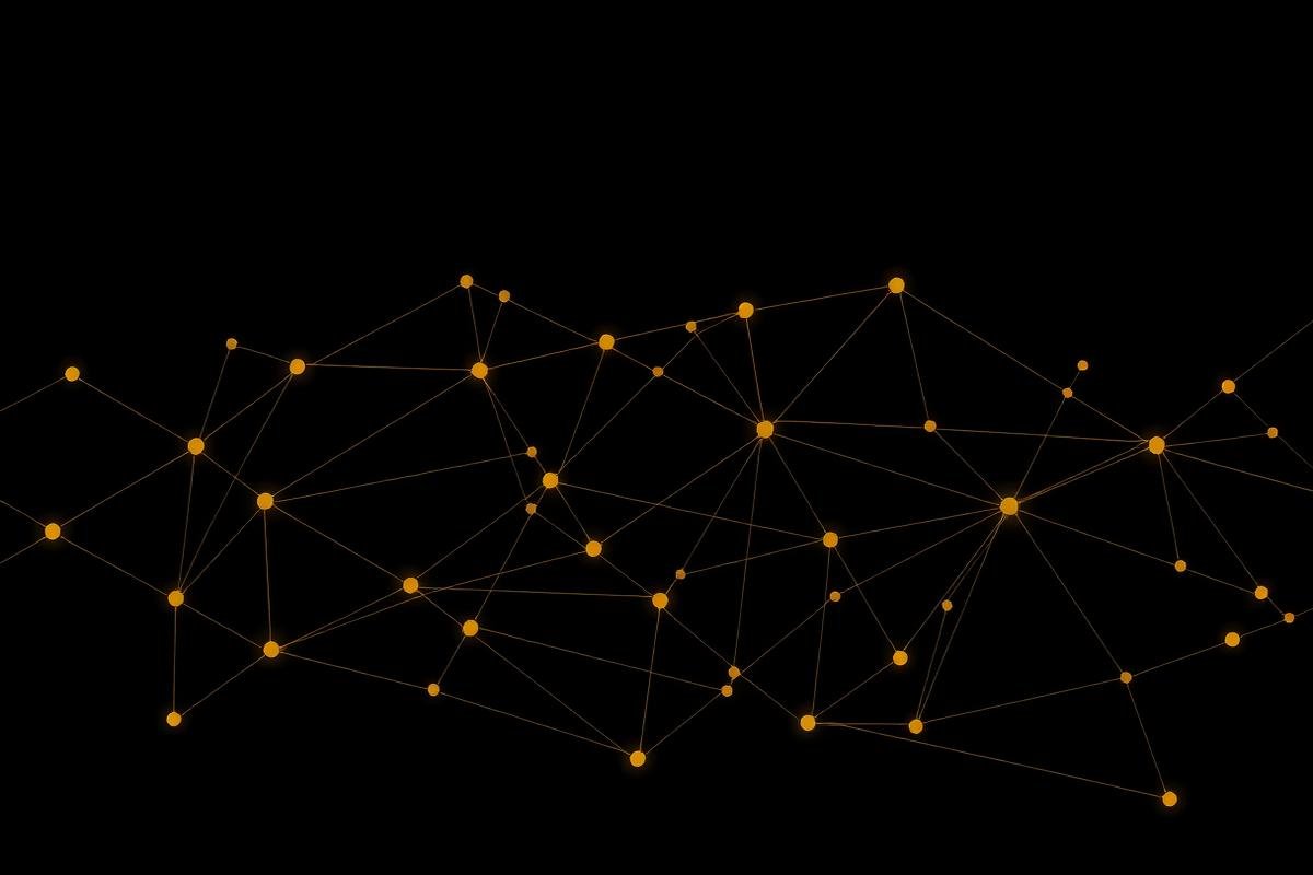 Abstract network graph showing cascading failure paths between interconnected nodes